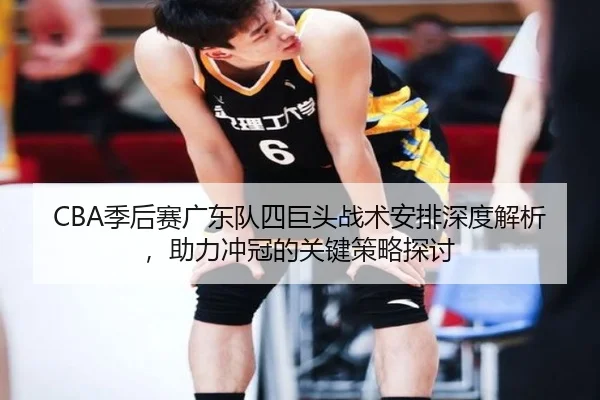CBA季后赛广东队四巨头战术安排深度解析，助力冲冠的关键策略探讨